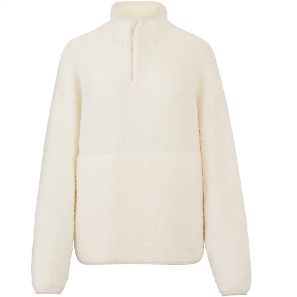 SKIMS cozy knit pullover in bone
